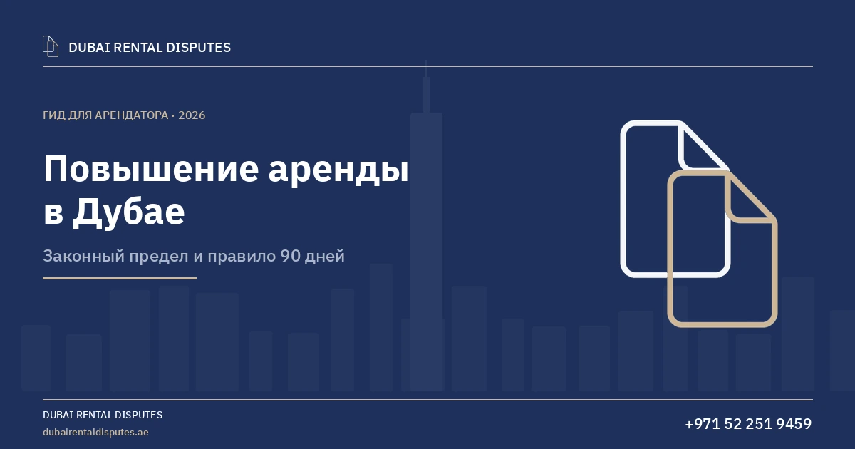 На сколько арендодатель вправе повысить аренду в Дубае